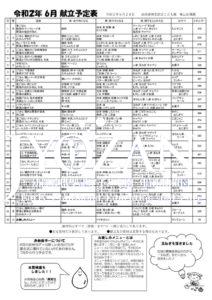 令和２年6月献立表（以上）のサムネイル