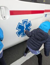 幼年消防修了式。