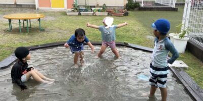 水遊びでのSTEM